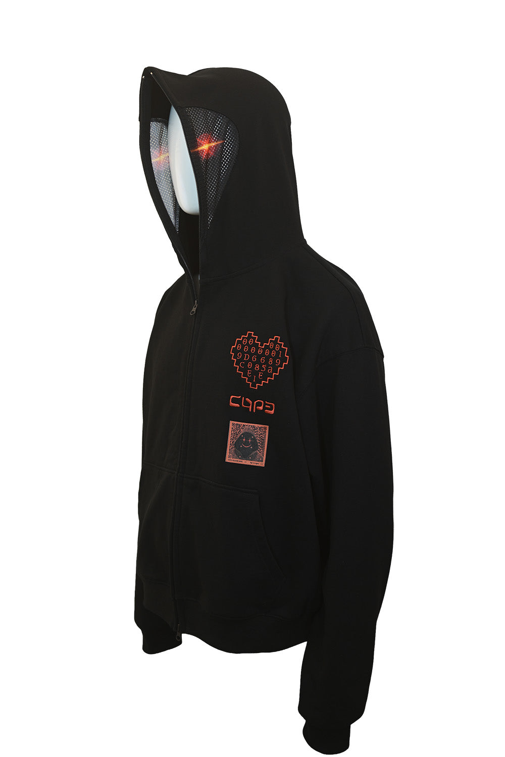 Cypherpunk Genesis Hood zip-up