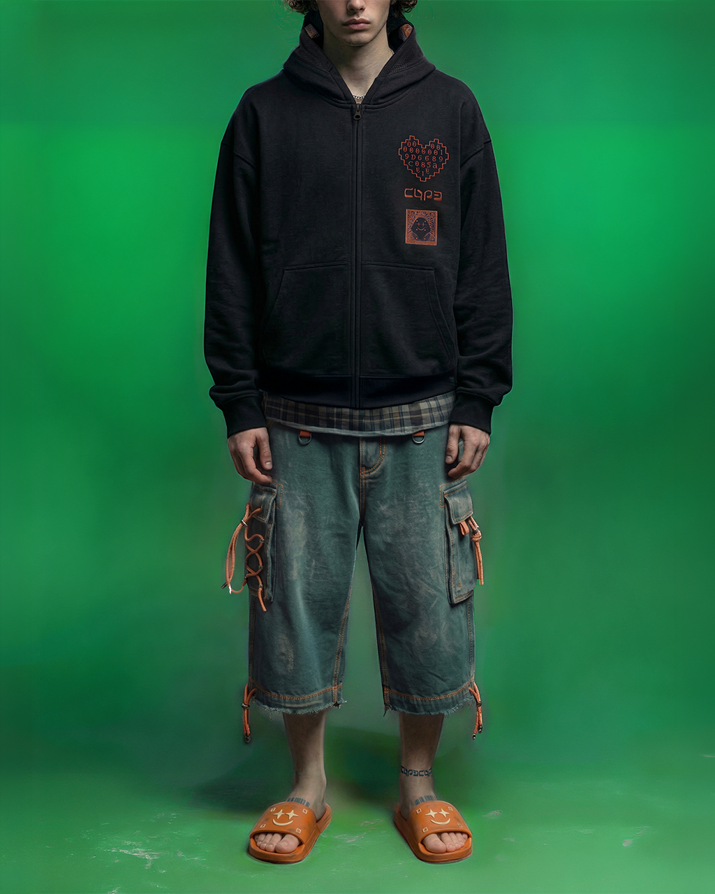 Cypherpunk Genesis Hood zip-up