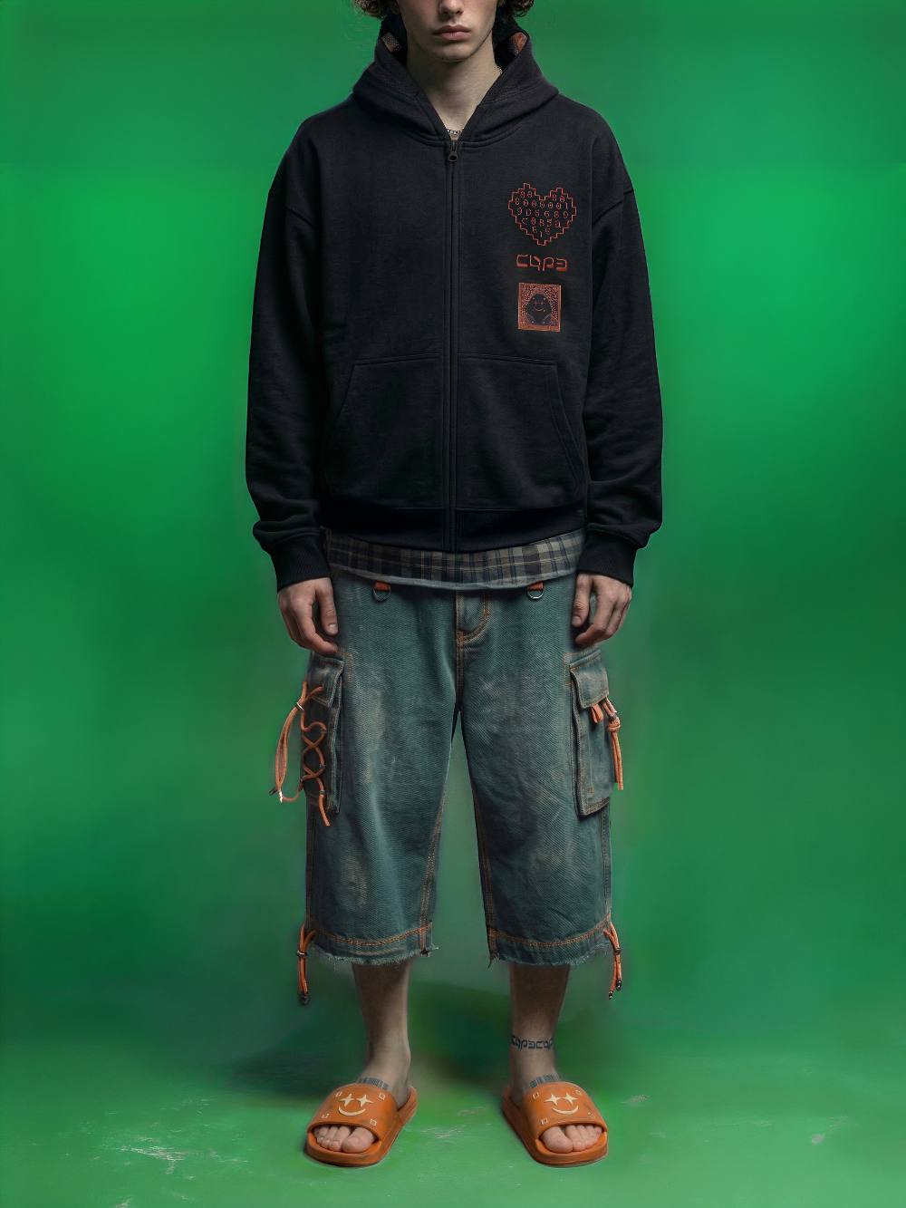 Cypherpunk Genesis Hood zip-up