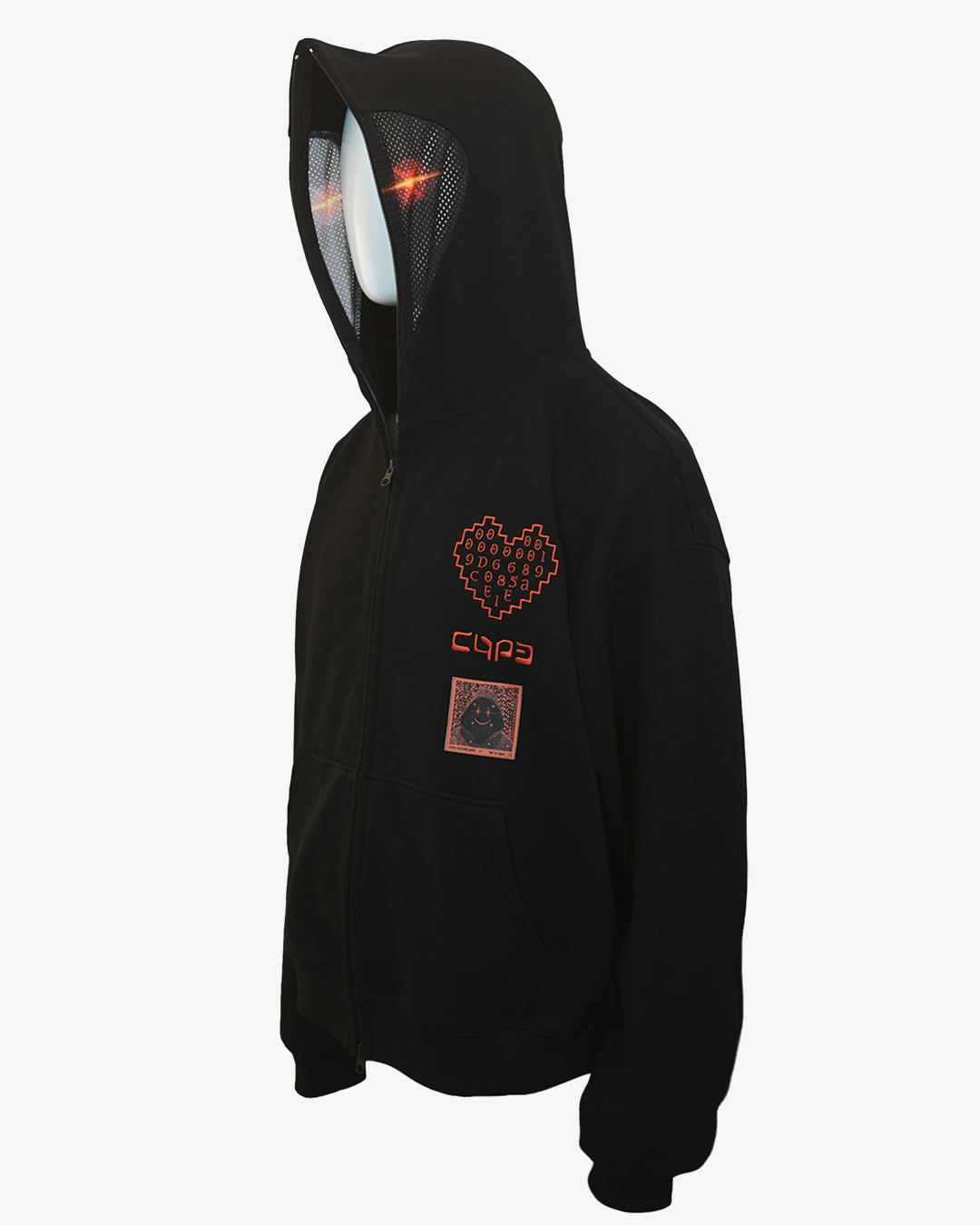 Cypherpunk Genesis Hood zip-up