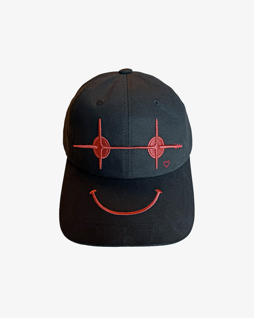 Laser Eye Cap - Black / Orange